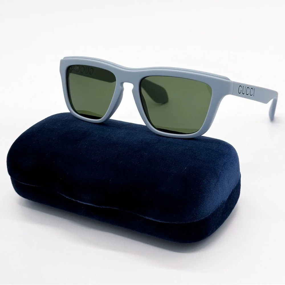 NEW GUCCI GG1571S 003 SQUARE BLUE GREEN MEN SUNGLASSES GUCCI